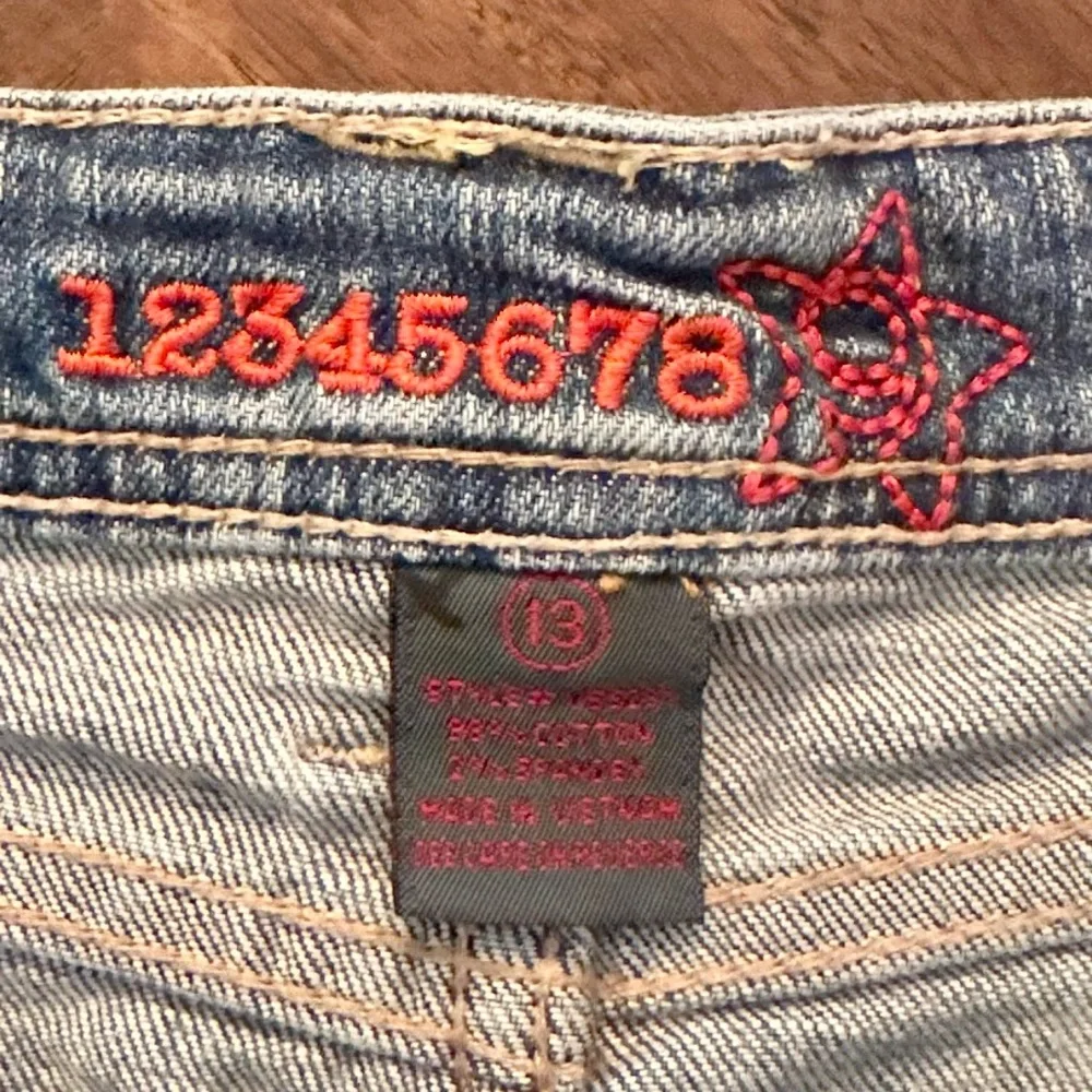 123456789 Brand Y2K Denim Mini Skirt Size 13 - Picture 5 of 6